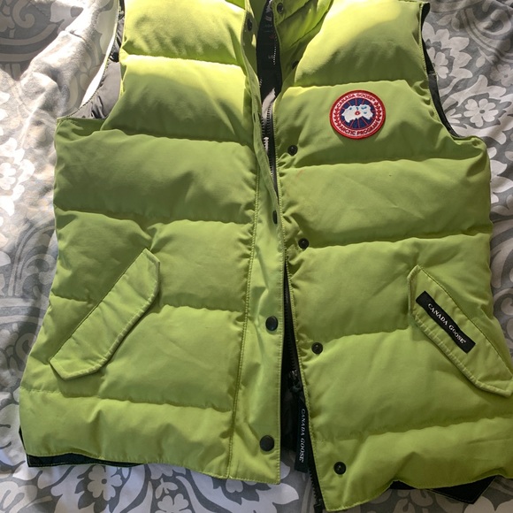 canada goose vest green